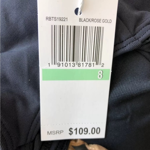 Bleu Rod Beattie Swimsuit Womens One Piece Twisted Plunge Black 8 - Picture 3 of 3